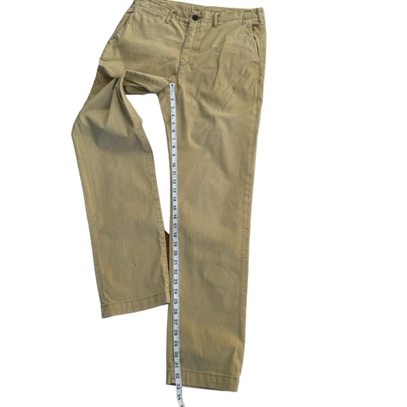 American‎ Eagle Mens Dark Original Straight Khaki Pants Size: 32x34 - Picture 7 of 11